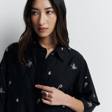 June Shirt - Nightshade Bloom