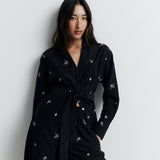 Lola Shirt Dress - Nightshade Bloom