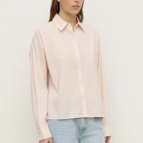 Frankie Cotton Long Sleeve Shirt - Soft Rose