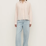 Frankie Cotton Long Sleeve Shirt - Soft Rose