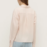 Frankie Cotton Long Sleeve Shirt - Soft Rose