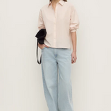 Frankie Cotton Long Sleeve Shirt - Soft Rose