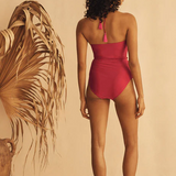 Belted Keyhole One Piece - Gelso