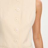 Hazel Vest - Cream