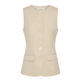 Hazel Vest - Cream