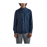 Manza Slim Shirt - Washed Navy (size XXL)