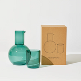 Belly Carafe + Cup Set - Teal