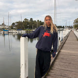 HIBI Star Hoodie - Navy Charcoal