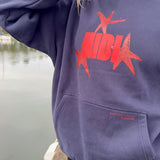 HIBI Star Hoodie - Navy Charcoal