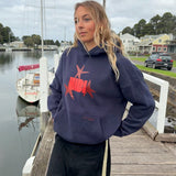 HIBI Star Hoodie - Navy Charcoal
