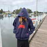 HIBI Star Hoodie - Navy Charcoal