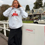 HIBI Star Hoodie  - Grey Marle