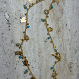 Tangerine Necklace - Gold/Turquoise
