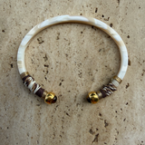 Sari Bis Bracelet Acetate - White