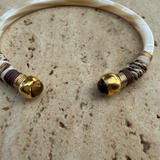 Sari Bis Bracelet Acetate - White