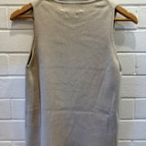 CNN Ebb and Flow Button Top - Sandstone