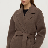 Ivy Wool Coat - Cocoa Marle