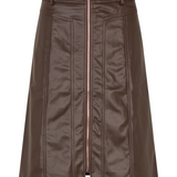 Katelyn Midi Skirt - Brown