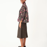 Katelyn Midi Skirt - Brown