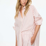 Mara Long Sleeve Shirt - Candy Floss/Black/White