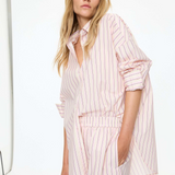 Mara Long Sleeve Shirt - Candy Floss/Black/White