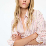 Mara Long Sleeve Shirt - Candy Floss/Black/White