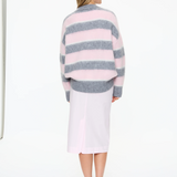 Dakota Polo Knit - Candy Floss/Grey Marle/Natural