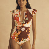 Ruffle Sleeve One Piece - Lucca