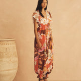 Ruffle Sleeve Drawstring Top - Lucca