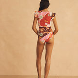 Ruffle Sleeve One Piece - Lucca