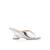 Mia Wedge - Patent Silver