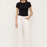 Linley Rib Tee - Black