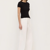 Linley Rib Tee - Black