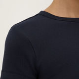 Linley Rib Tee - True Navy