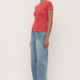 Linley Rib Tee - Chilli