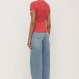 Linley Rib Tee - Chilli