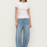 Linley Rib Tee - White