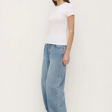 Linley Rib Tee - White