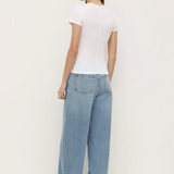 Linley Rib Tee - White