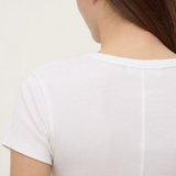 Linley Rib Tee - White