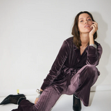 Casey Velvet Pants - Lavender