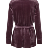 Lisa Velvet Blazer - Lavender