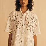 Lace Oversized Shirt - Merletti