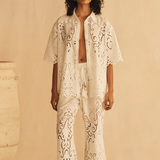 Lace Cropped Pant - Merletti