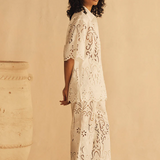 Lace Oversized Shirt - Merletti