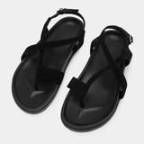Maddison Sandal - Black Suede