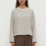 Malone Stripe Wide Sleeve Tee - Cream and Black