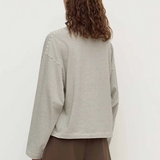 Malone Stripe Wide Sleeve Tee - Cream and Black