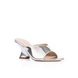 Mia Wedge - Patent Silver
