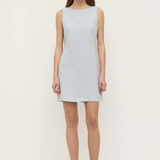 Nadine Linen Mini Dress - Cloud